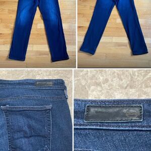 Ag adriano goldschmied women skinny jean sz 31R mid rise dark wash soft Stretch